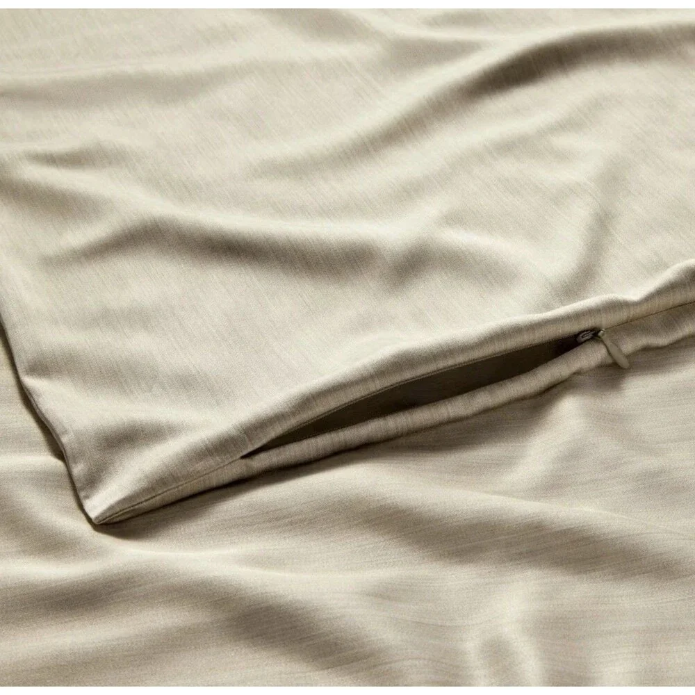 Full/Queen Rayon from Bamboo Duvet Set Light Olive Green - Casaluna
